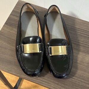 Calvin Klein Patton Leather Loafers Slip On 9.5 Women's